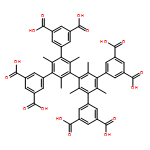 2,2 ', 4,4', 6,6 '- hexamethyl-3,3', 5,5 '- tetra (3,5-dicarboxyphenyl) biphenyl