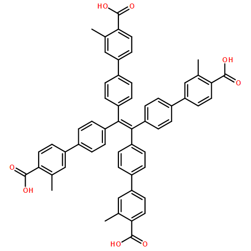 [1,1'-Biphenyl]-4-carboxylic acid, 4',4''',4''''',4'''''''-(1,2-ethenediylidene)tetrakis[3-methyl-