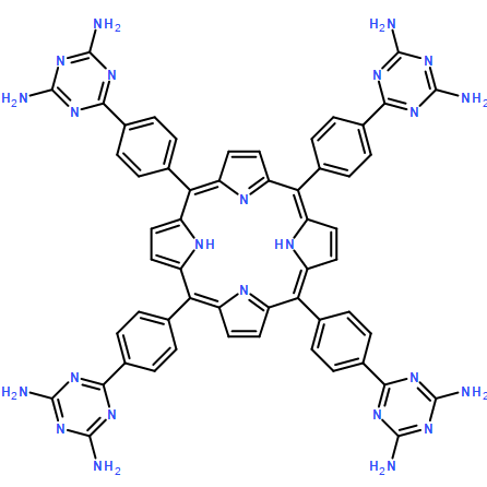 1,3,5-Triazine-2,4-diamine, 6,6',6'',6'''-(21H,23H-porphine-5,10,15,20-tetrayltetra-4,1-phenylene)tetrakis- (9CI)