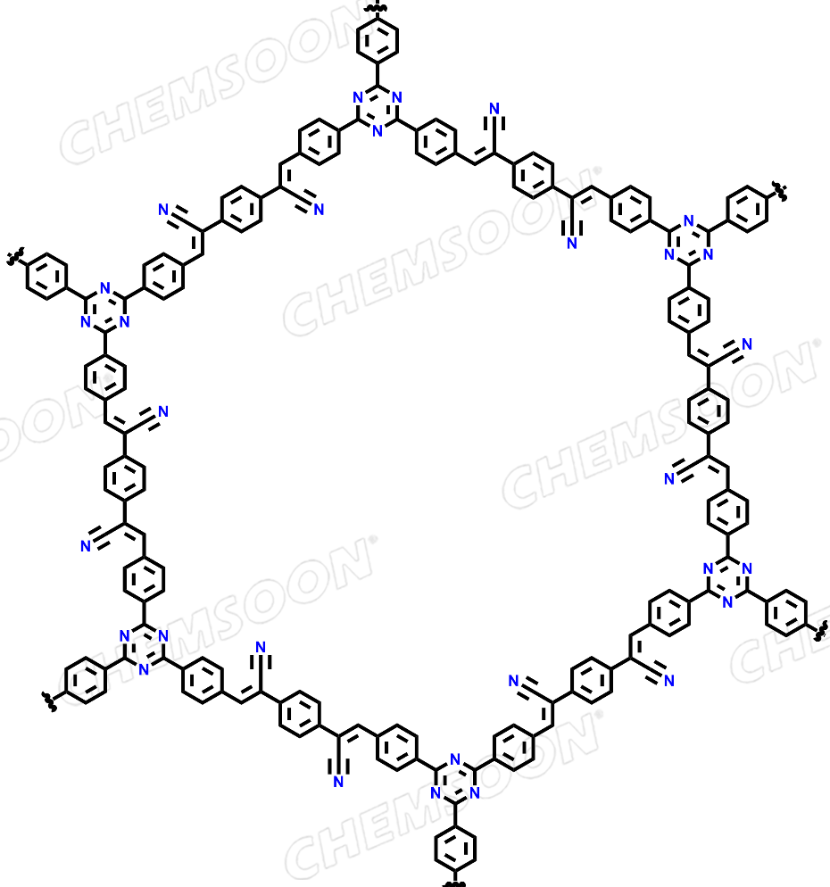 1,4-Benzenediacetonitrile, polymer with 4,4′,4′′-(1,3,5-triazine-2,4,6-triyl)tris[benzaldehyde]