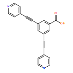 3,5-Bis[2-(4-pyridinyl)ethynyl]benzoic acid