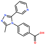 Benzoic acid, 4-[3-methyl-5-(3-pyridinyl)-4H-1,2,4-triazol-4-yl]-