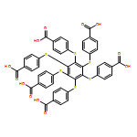 Benzoic acid, 4,4',4'',4''',4'''',4'''''-[(1,2,3,4,5,6-benzenehexayl)hexakis(thio)]hexakis-