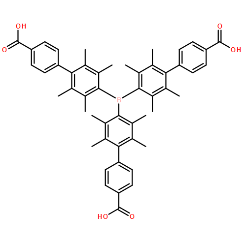 [1,1'-Biphenyl]-4-carboxylic acid, 4',4''',4'''''-borylidynetris[2',3',5',6'-tetramethyl-