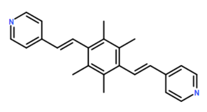 4,4'-[(2,3,5,6-Tetramethyl-1,4-phenylene)di-(1E)-2,1-ethenediyl]bis[pyridine]