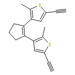 Thiophene, 3,3'-(1-cyclopentene-1,2-diyl)bis[5-ethynyl-2-methyl-