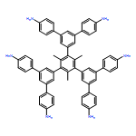 5',5'''-Bis(4-aminophenyl)-5''-(4,4''-diamino-[1,1':3',1''-terphenyl]-5'-yl)-2'',4'',6''-trimethyl-[1,1':3',1'':3'',1''':3''',1''''-quinquephenyl]-4,4''''-diamine