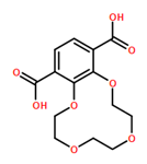 1,4,7,10-Benzotetraoxacyclododecin-11,14-dicarboxylic acid, 2,3,5,6,8,9-hexahydro-