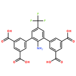 2'-amino-5'-(trifluoromethyl)-[1,1':3',1''-terphenyl]-3,3'',5,5''-tetracarboxylic acid