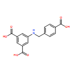 5-[[(4-Carboxyphenyl)methyl]amino]-1,3-benzenedicarboxylic acid