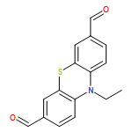 10H-Phenothiazine-3,7-dicarboxaldehyde, 10-ethyl-