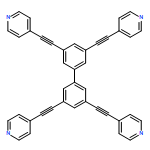 Pyridine, 4,4',4'',4'''-([1,1'-biphenyl]-3,3',5,5'-tetrayltetra-2,1-ethynediyl)tetrakis-