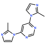 Pyrimidine, 4,6-bis(2-methyl-1H-imidazol-1-yl)-