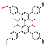 5',5''-bis(4-formylphenyl)-2',2'',4',6''-tetramethoxy-[1,1':3',1'':3'',1'''-quaterphenyl]-4,4'''-dicarbaldehyde