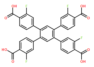 4',5'-bis(4-carboxy-3-fluorophenyl)-3,3''-difluoro-[1,1':2',1''-terphenyl]-4,4''-dicarboxylic acid
