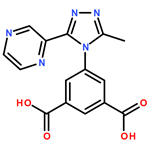 5-[3-Methyl-5-(2-pyrazinyl)-4H -1,2,4-triazol-4- yl]-1,3-benzenedicarboxylic acid