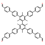 [1,1':4',1'':3'',1''':3''',1'''':4'''',1'''''-Sexiphenyl]-4,4'''''-dicarboxaldehyde, 5'',5'''-bis(4'-formyl[1,1'-biphenyl]-4-yl)-2'',2''',4'',4''',6'',6'''-hexamethyl-