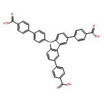 1,1'-Biphenyl]-4-carboxylic acid, 4'-[3,6-bis(4-carboxyphenyl)-9H-carbazol-9-yl]-