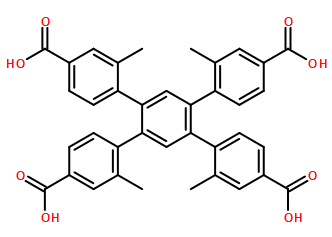 4',5'-bis(4-carboxy-2-methylphenyl)-2,2''-dimethyl-[1,1':2',1''-terphenyl]-4,4''-dicarboxylic acid