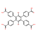 [1,1':2',1''-Terphenyl]-4,4''-dicarboxylic acid, 3',6'-dibromo-4',5'-bis(4-carboxyphenyl)-