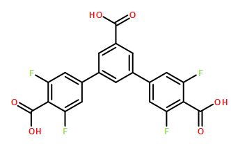 3,3'',5,5''-tetrafluoro-[1,1':3',1''-terphenyl]-4,4'',5'-tricarboxylic acid